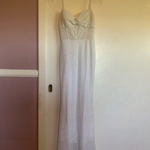 Windsor white long formal dress